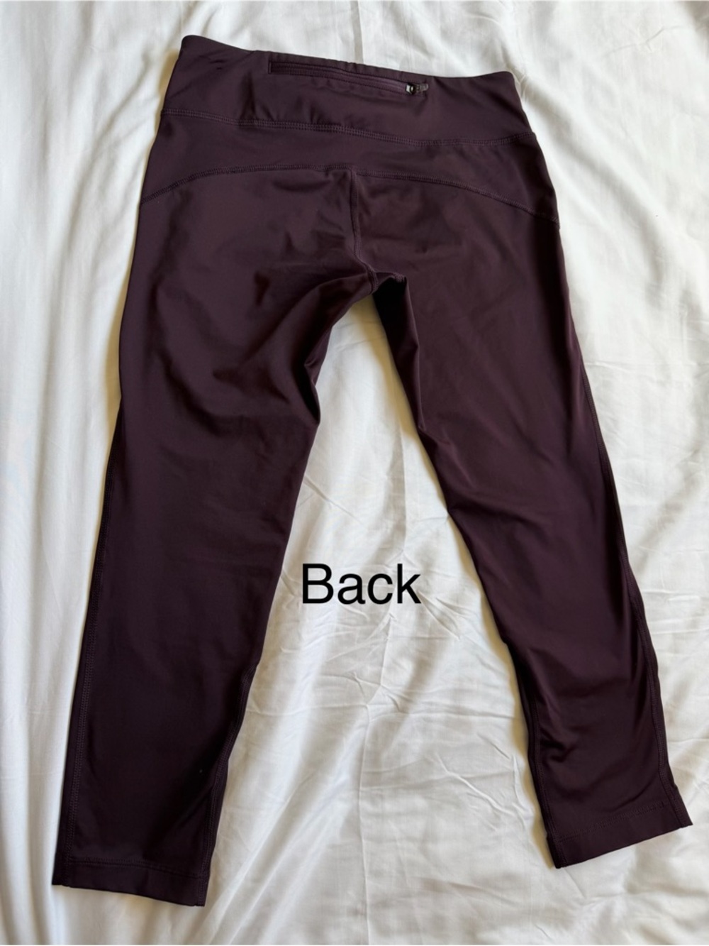 Nike Women’s Dark Plum Athletic Leggings with Reflective Swoosh - Picture 10 of 10